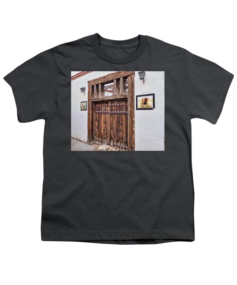 Portals Youth T-Shirt featuring the photograph Back Alley gate by Segura Shaw Photography