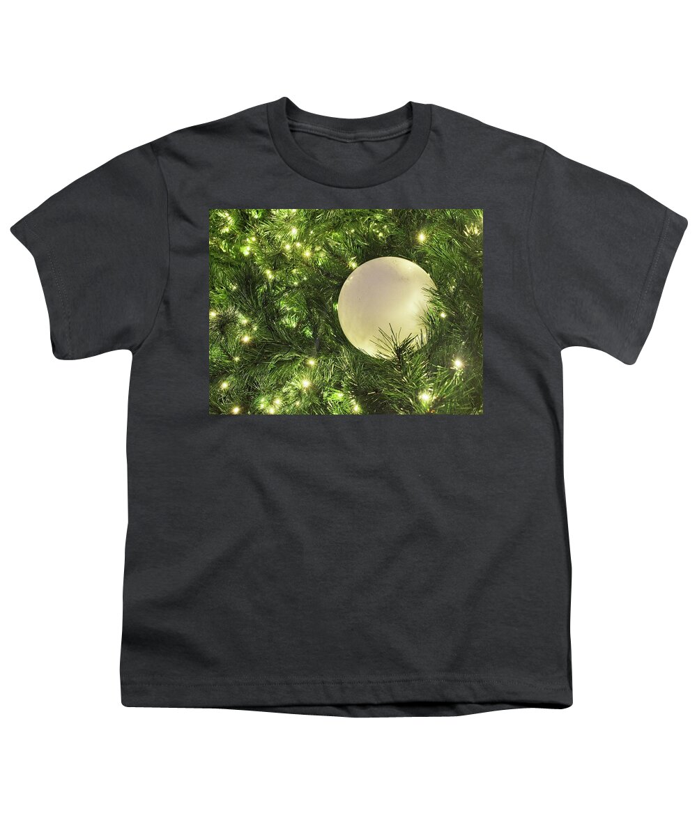 Christmas Youth T-Shirt featuring the photograph Balloon in Christmas Tree by Steven Ralser