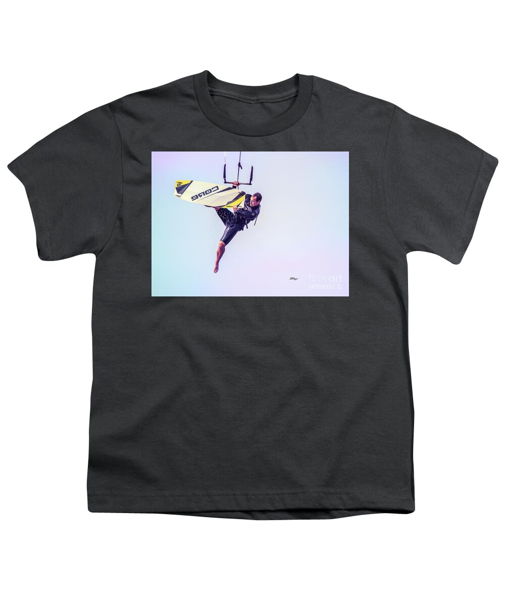 Kites Youth T-Shirt featuring the photograph Barely Hanging On by DB Hayes