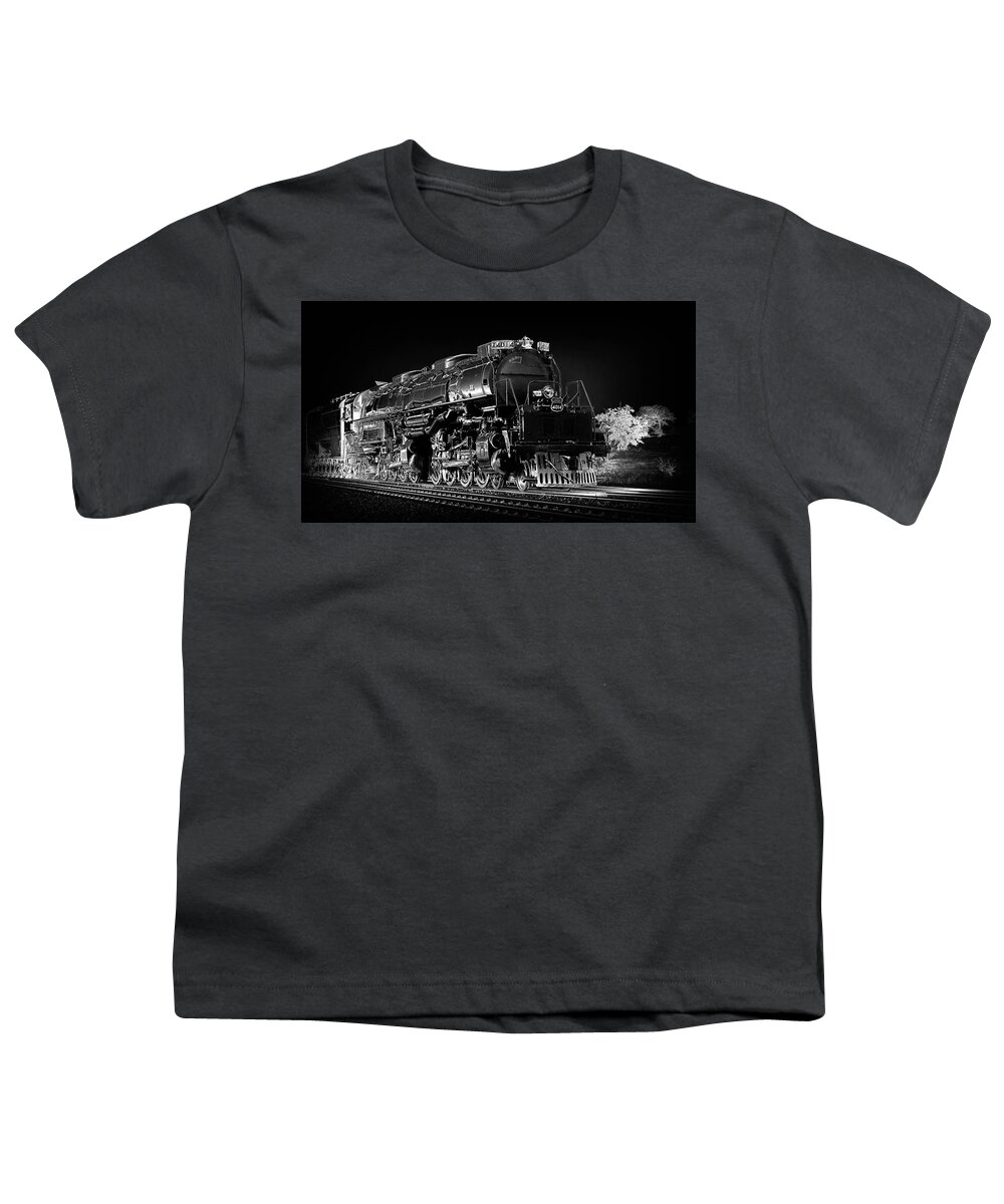 Big Boy Youth T-Shirt featuring the photograph Big Boy 4014 - Solarized by Susan Rissi Tregoning