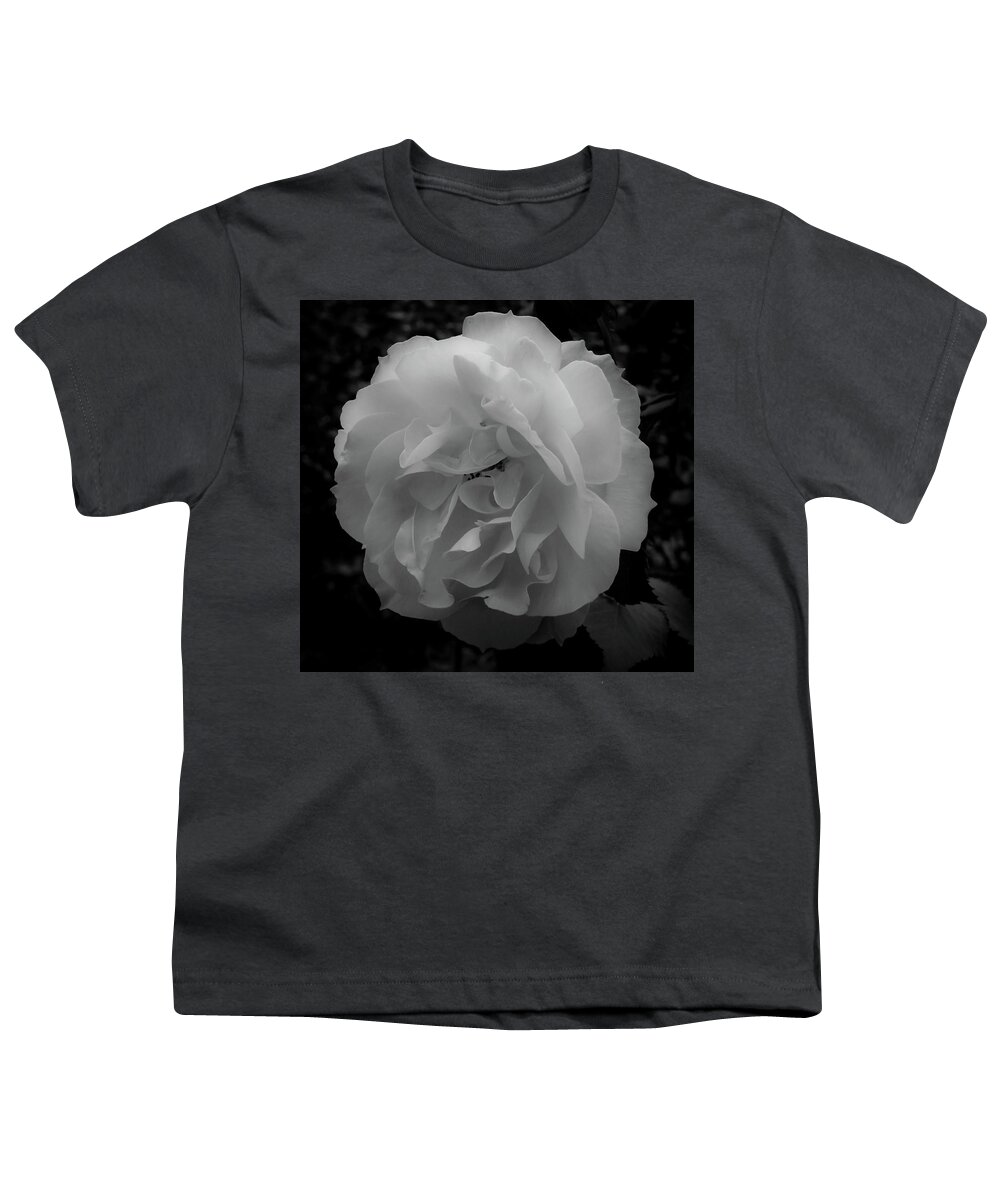 Flower Youth T-Shirt featuring the photograph Black and White by Anamar Pictures