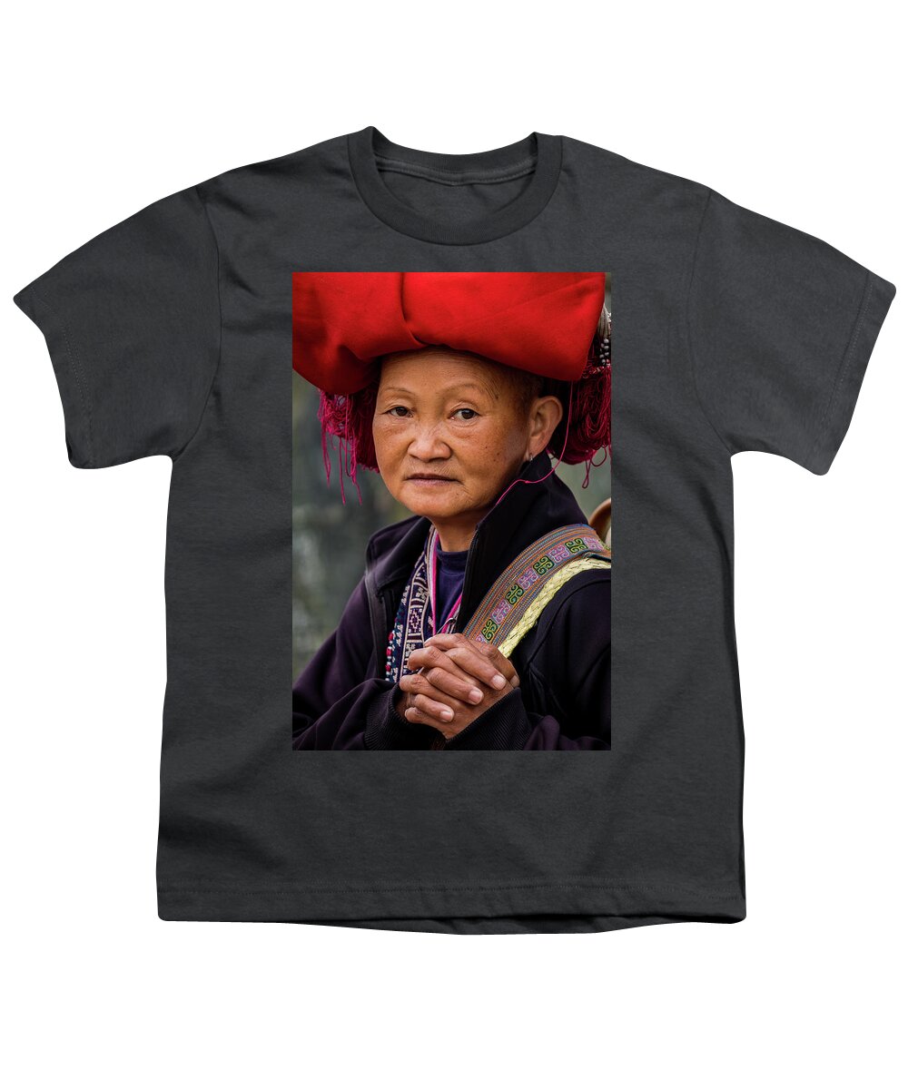Black Youth T-Shirt featuring the photograph Black Hmong Woman by Arj Munoz