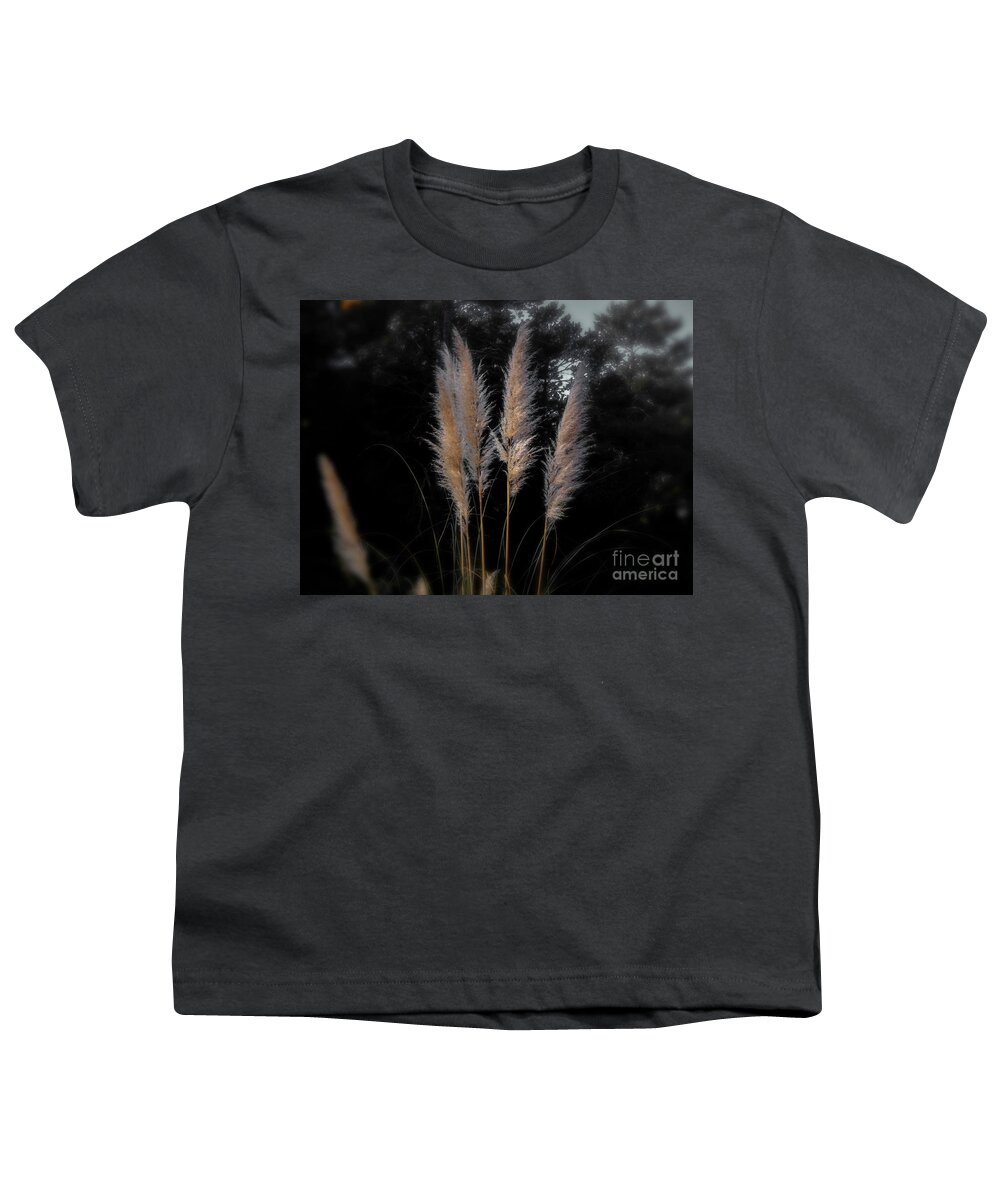 Grass Youth T-Shirt featuring the photograph Blowing in the Wind by Judy Hall-Folde