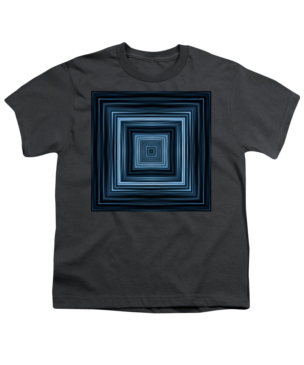 Blue Youth T-Shirt featuring the digital art Blurred Waves Tunnel by Pelo Blanco Photo