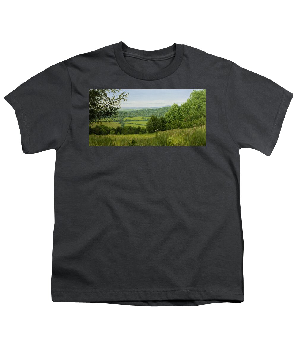 Box Hill Youth T-Shirt featuring the painting Box Hill by Raymond Ore