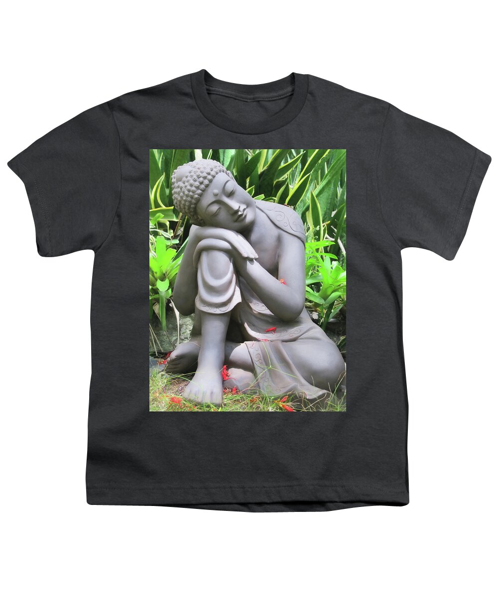 Hawaii Youth T-Shirt featuring the photograph Buddha 4 by Dawn Eshelman