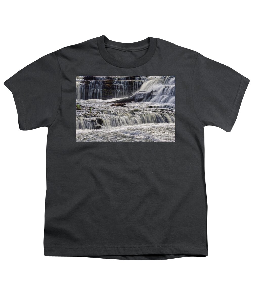 Burgess Falls State Park Youth T-Shirt featuring the photograph Burgess Falls 14 by Phil Perkins