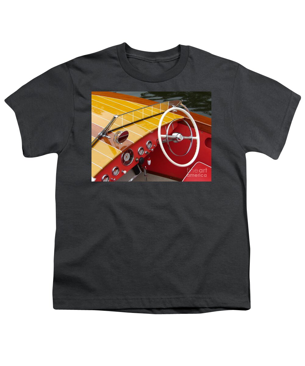 Boat Youth T-Shirt featuring the photograph Century Resorter by Neil Zimmerman