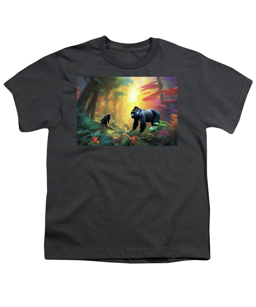 Forest Youth T-Shirt featuring the digital art Cf Vi by Jeff Malderez