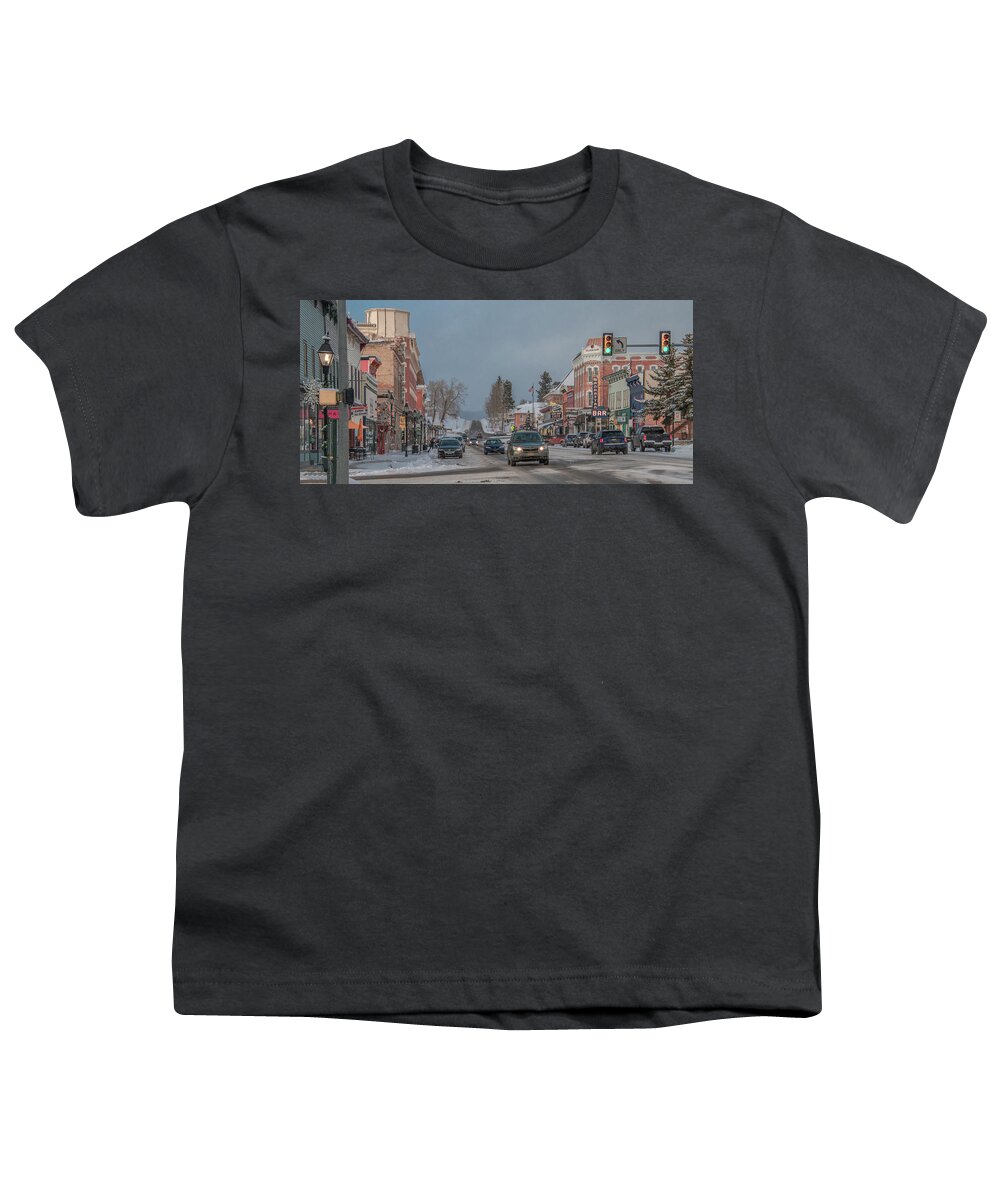 Colorado Youth T-Shirt featuring the photograph Charming Leadville, Colorado by Marcy Wielfaert