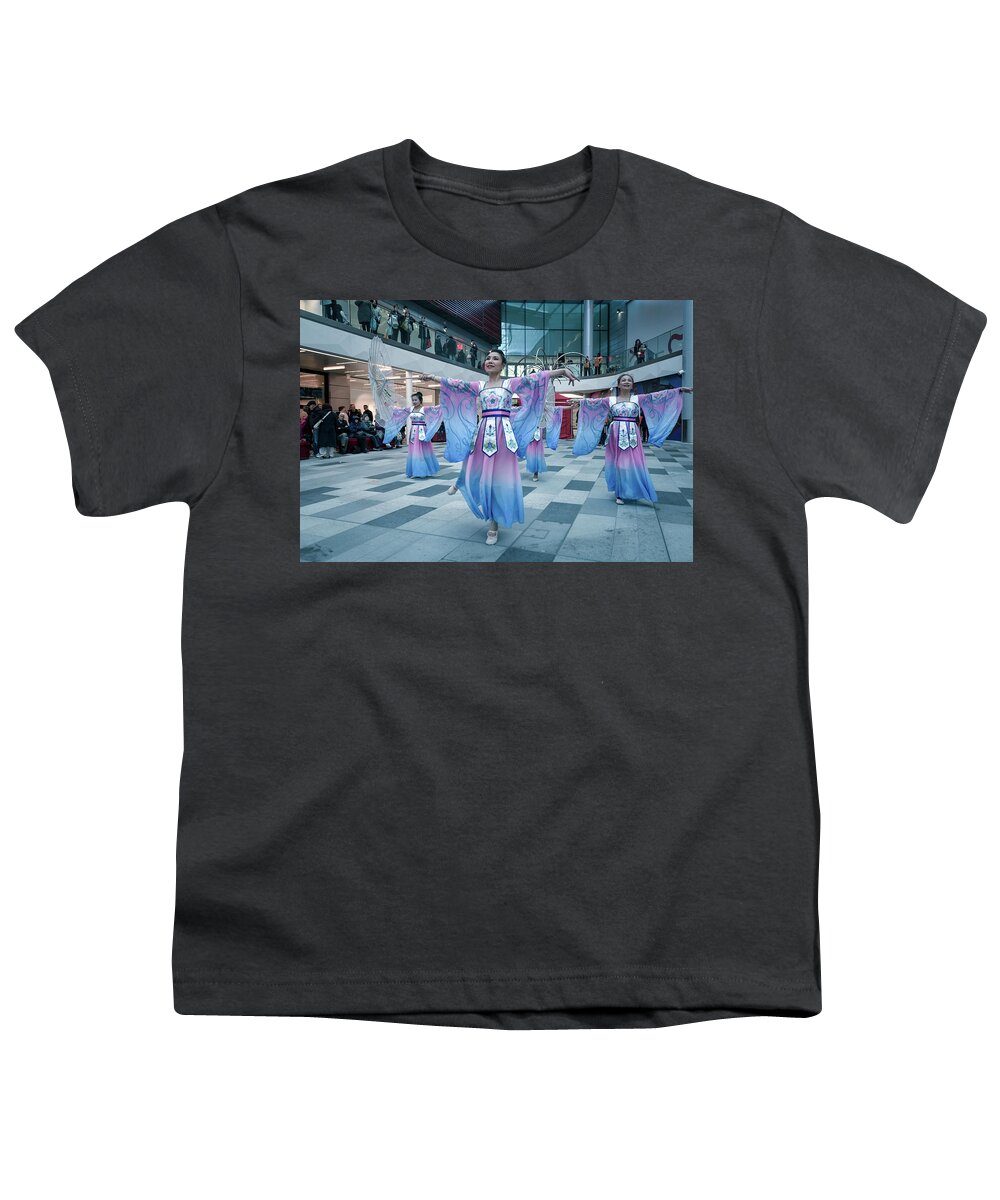 Dance Youth T-Shirt featuring the photograph Chinese New Year Dance by Andrew Lalchan