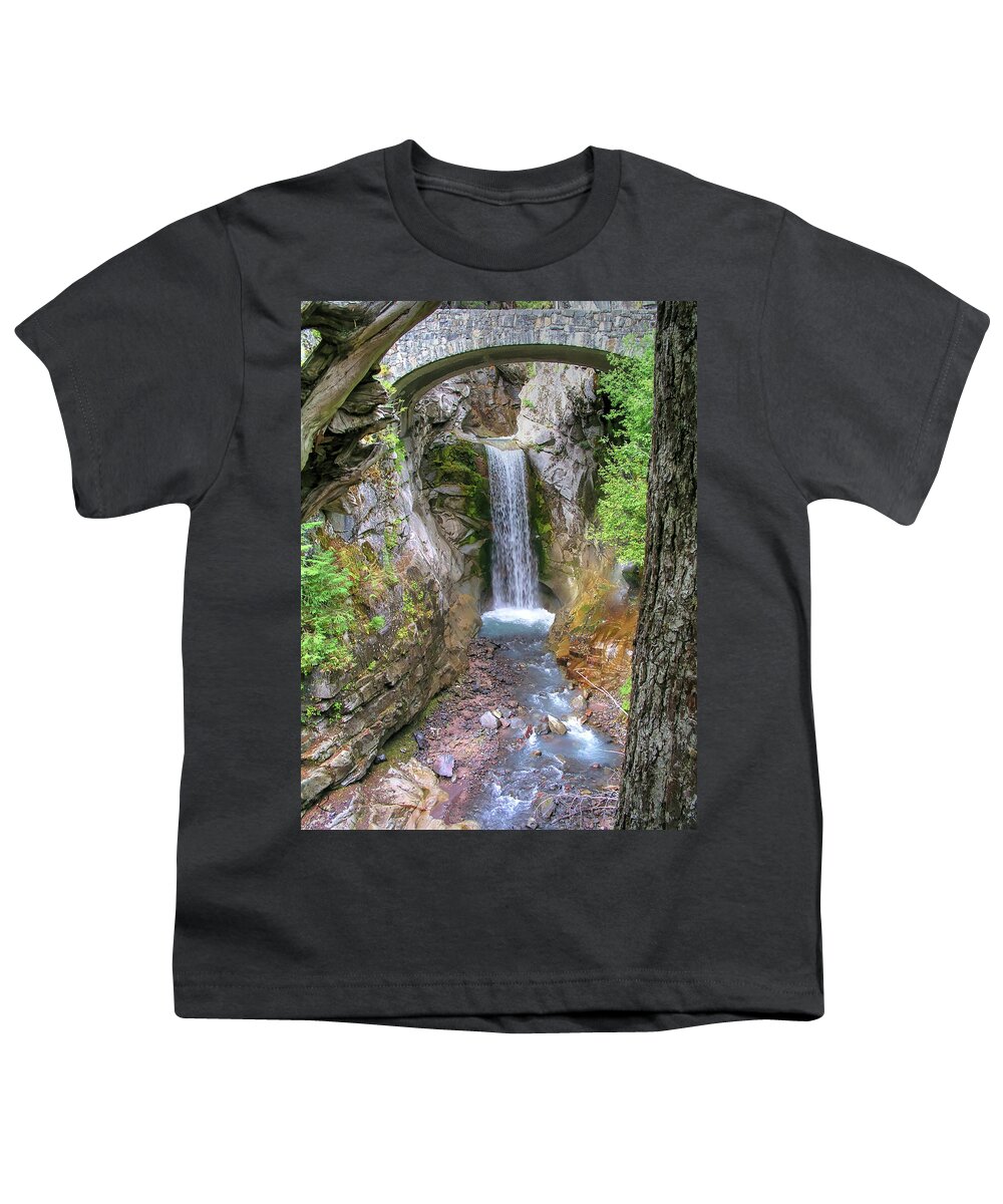 Fine Art Youth T-Shirt featuring the photograph Christine Falls by Robert Harris