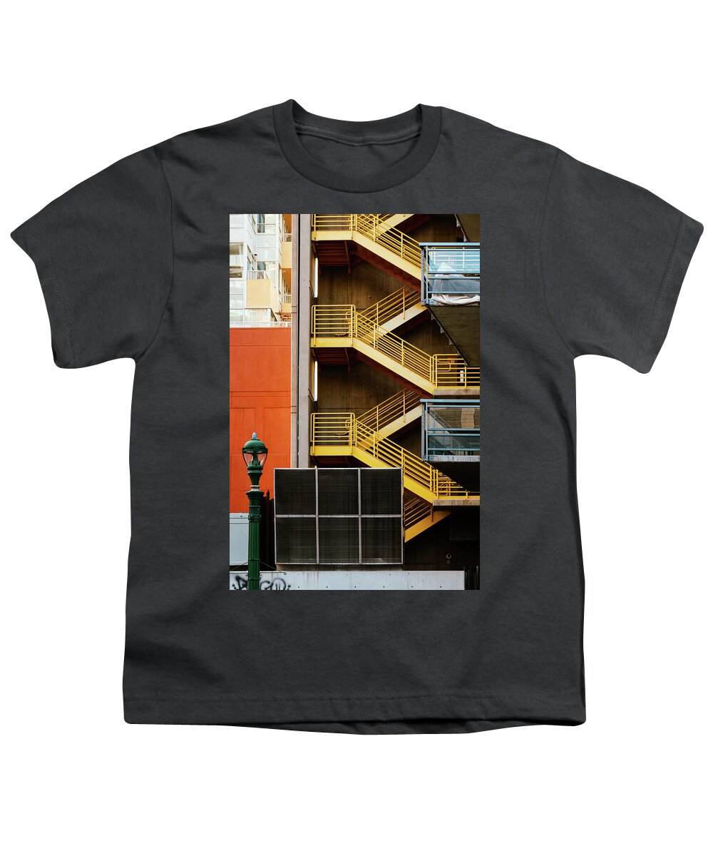 Yellow Youth T-Shirt featuring the photograph City Lines by Liz Albro