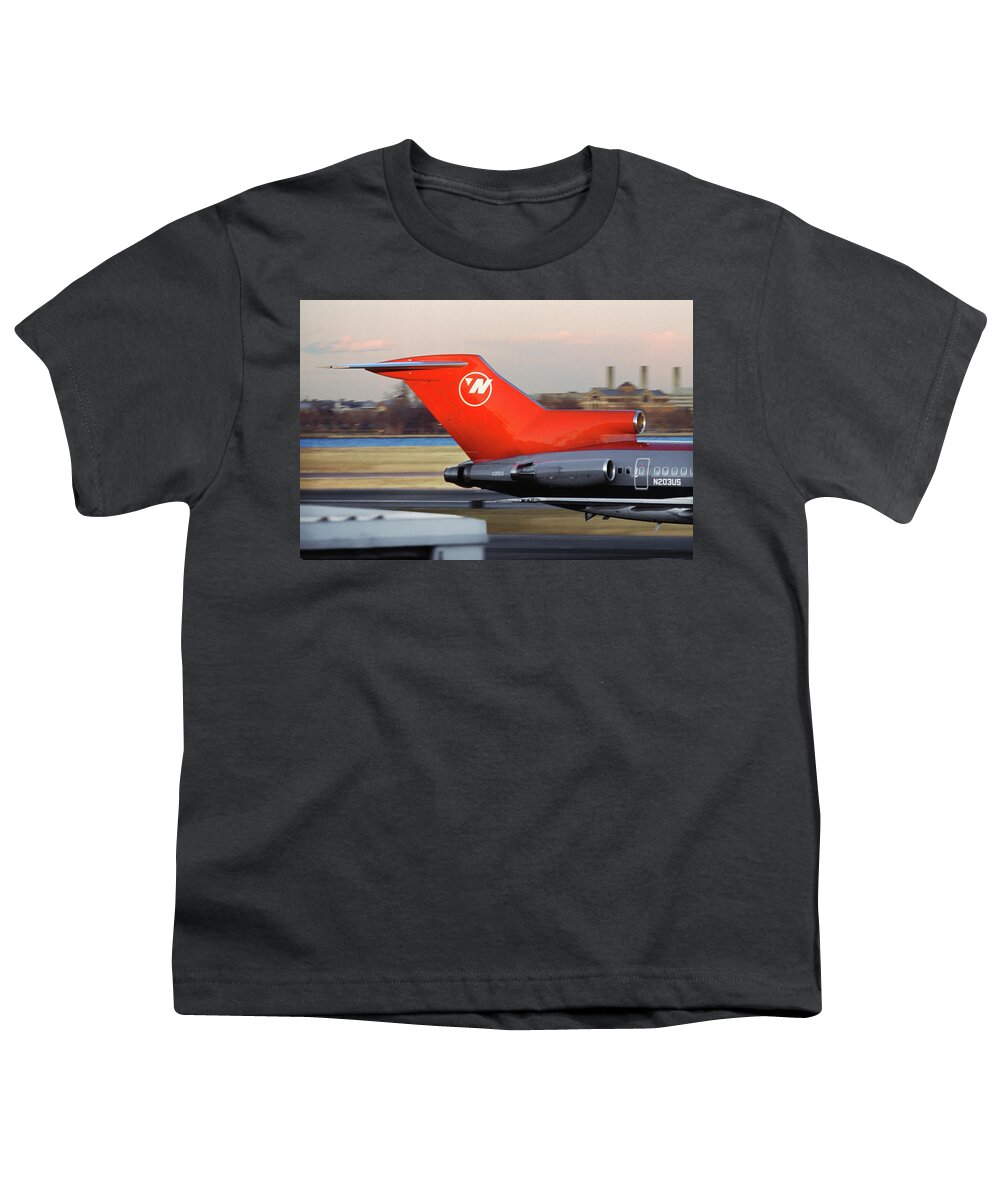 Northwest Airlines Youth T-Shirt featuring the photograph Classic Northwest Airlines Boeing 727 by Erik Simonsen