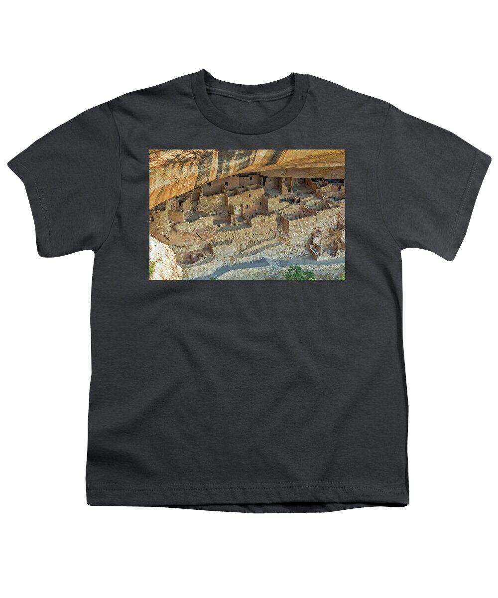 Mesa Verde National Park Youth T-Shirt featuring the photograph Cliff Palace No. 3 by Marisa Geraghty Photography