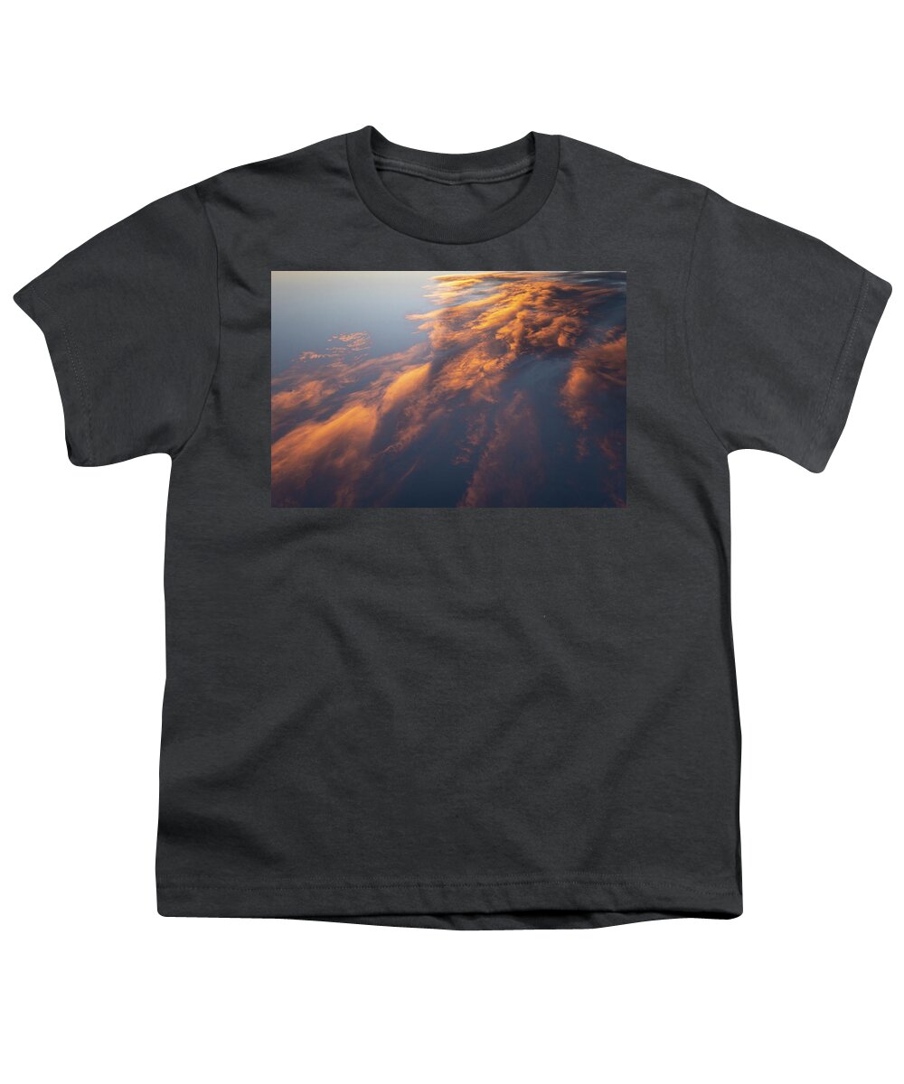 Sky Youth T-Shirt featuring the photograph Clouds At Sunset by Phil And Karen Rispin