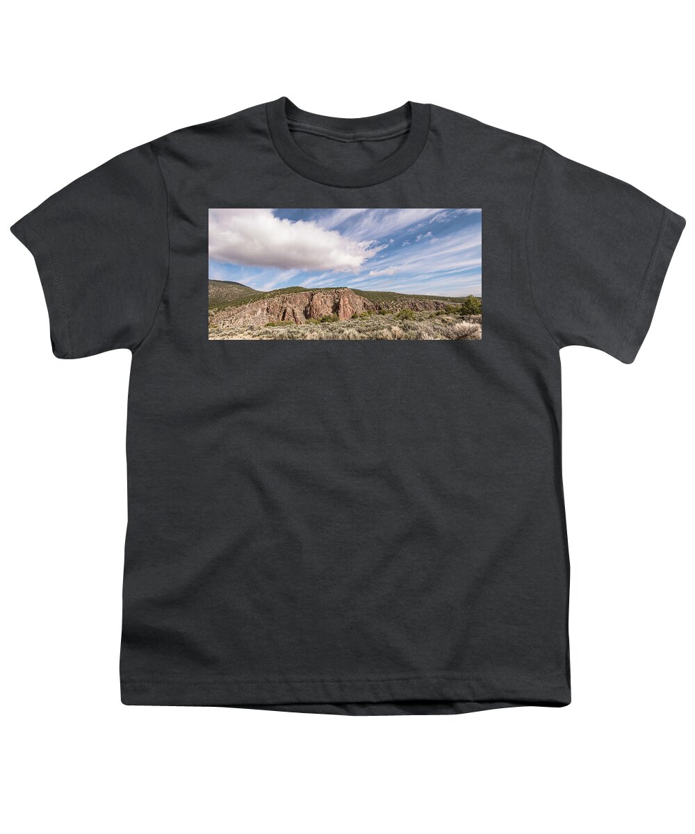 Chiflo Overlook Youth T-Shirt featuring the photograph Clouds Over Chiflo by Debra Martz