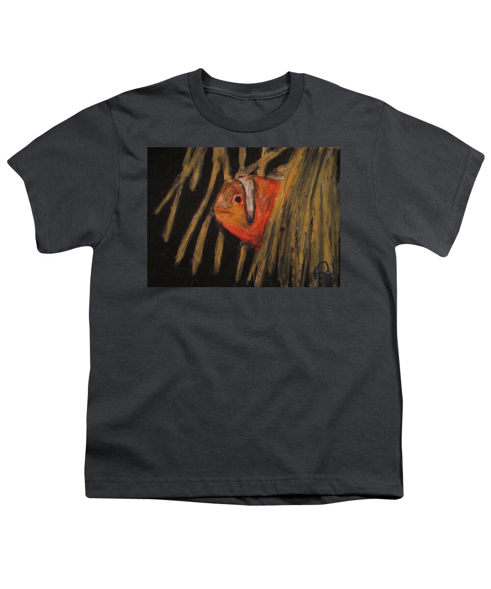 Clown Fish Youth T-Shirt featuring the painting Clown Fishy by Jen Shearer