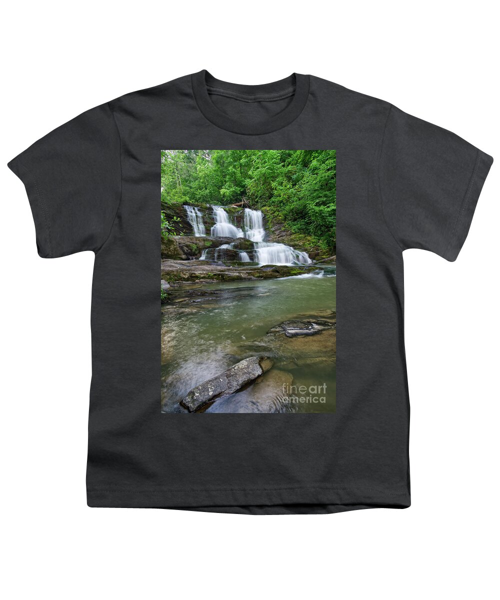 Conasauga Falls Youth T-Shirt featuring the photograph Conasauga Waterfall 24 by Phil Perkins