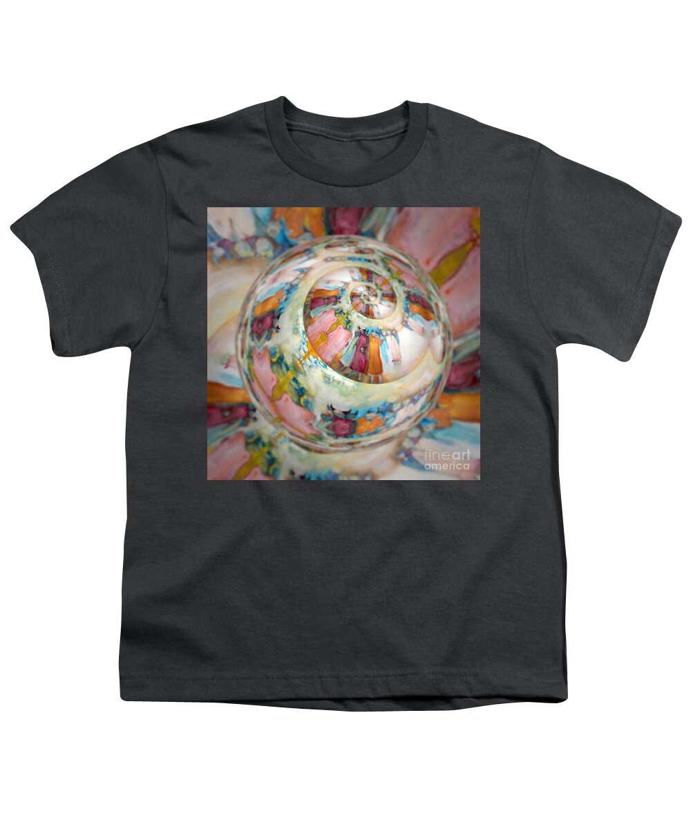 Art Youth T-Shirt featuring the digital art Crystal Ball by Alexandra Vusir