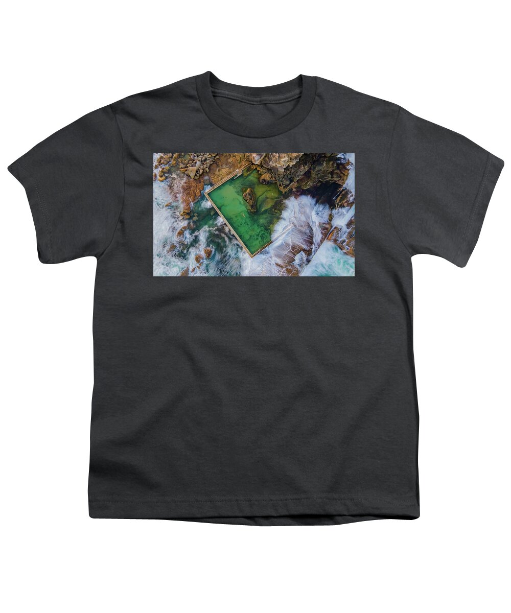 Beach Youth T-Shirt featuring the photograph Curl Curl Rockpool by Andre Petrov