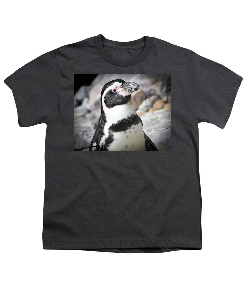 Penguin Youth T-Shirt featuring the photograph Cute Penguin by Michelle Wittensoldner
