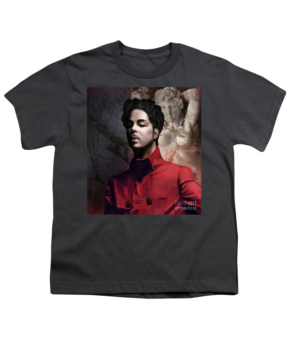 Paisley Park Youth T-Shirt featuring the painting Da Bourgeoisie Da Artist by Reggie Duffie