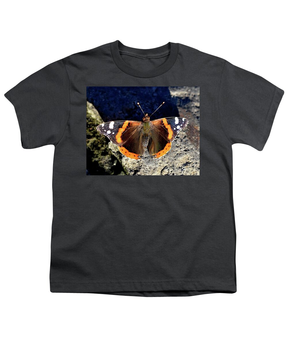 Nature Youth T-Shirt featuring the photograph Dance of Heavens Butterfly  by Leonida Arte