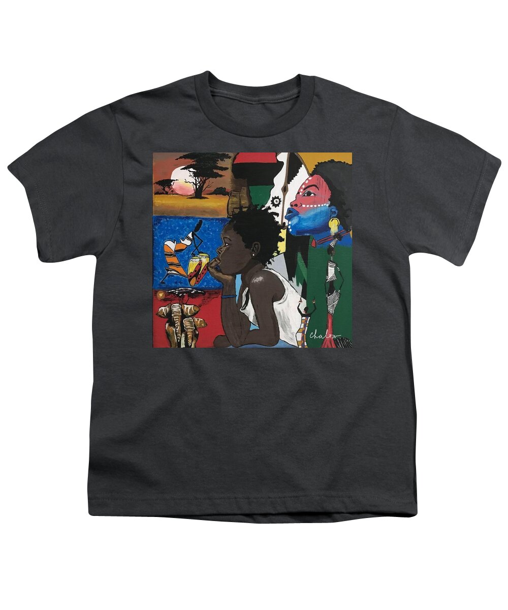  Youth T-Shirt featuring the painting Dreamin Forward by Charles Young