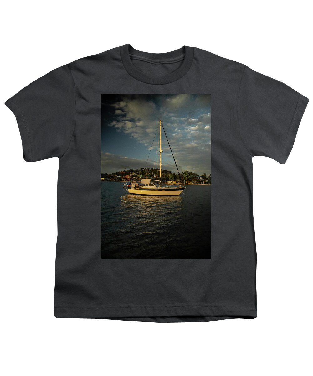 Drop The Sails Youth T-Shirt featuring the photograph Drop the sails by Micah Offman