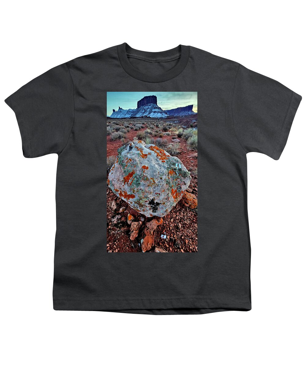 Castle Valley Youth T-Shirt featuring the photograph Dusk Comes to Castle Valley by Ray Mathis