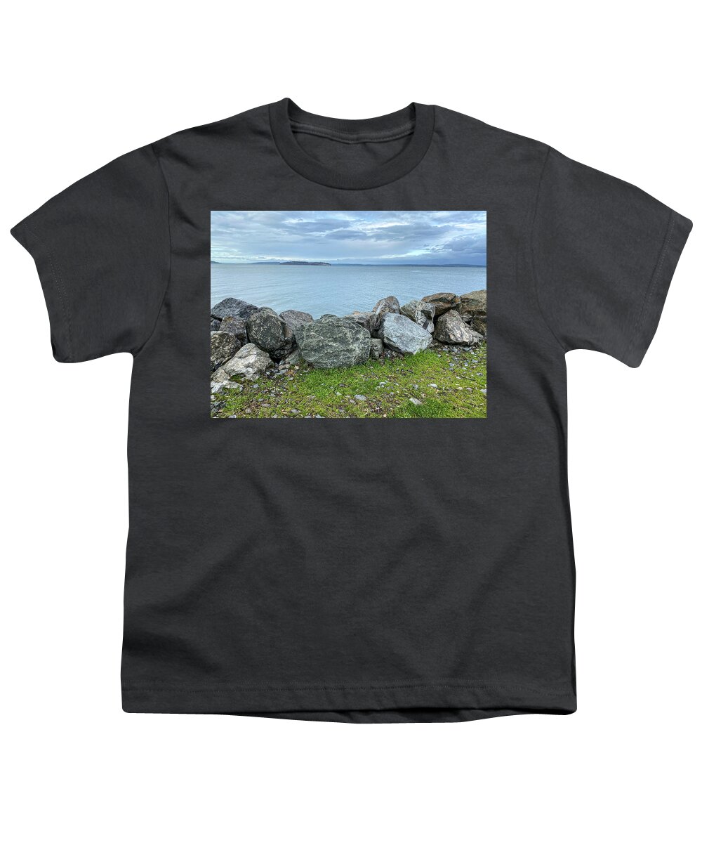 Park Youth T-Shirt featuring the photograph Edgewater beach park by Anamar Pictures