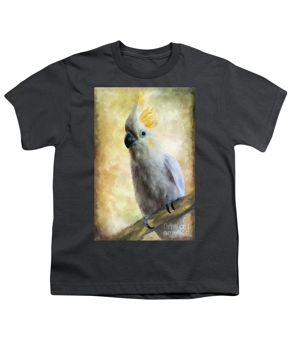 Bird Youth T-Shirt featuring the digital art Elegant Lady Painterly by Lois Bryan