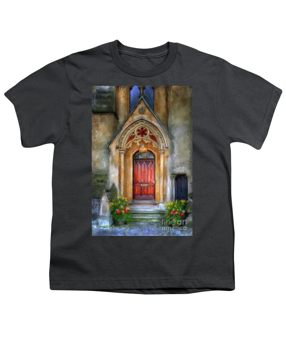 Door Youth T-Shirt featuring the digital art Evensong by Lois Bryan