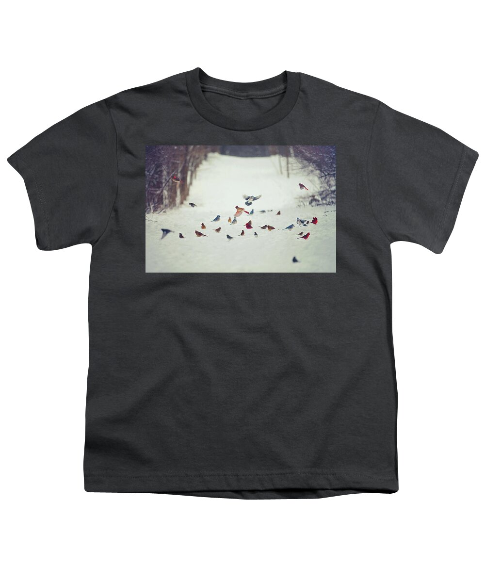 Feathered Youth T-Shirt featuring the photograph Feathered Friends by Carrie Ann Grippo-Pike