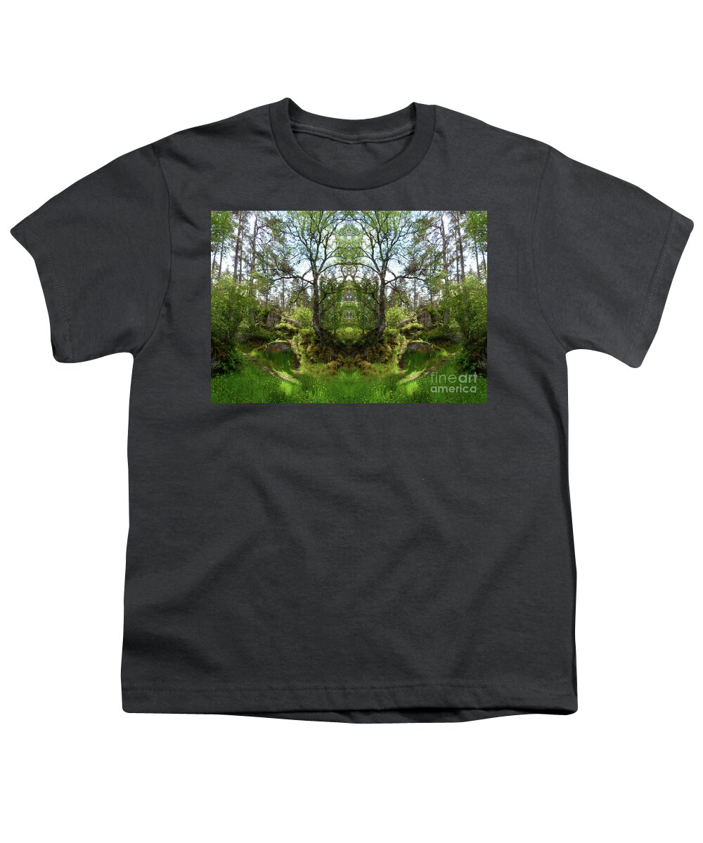 Scotland Youth T-Shirt featuring the photograph Fiodh Antlers by PJ Kirk