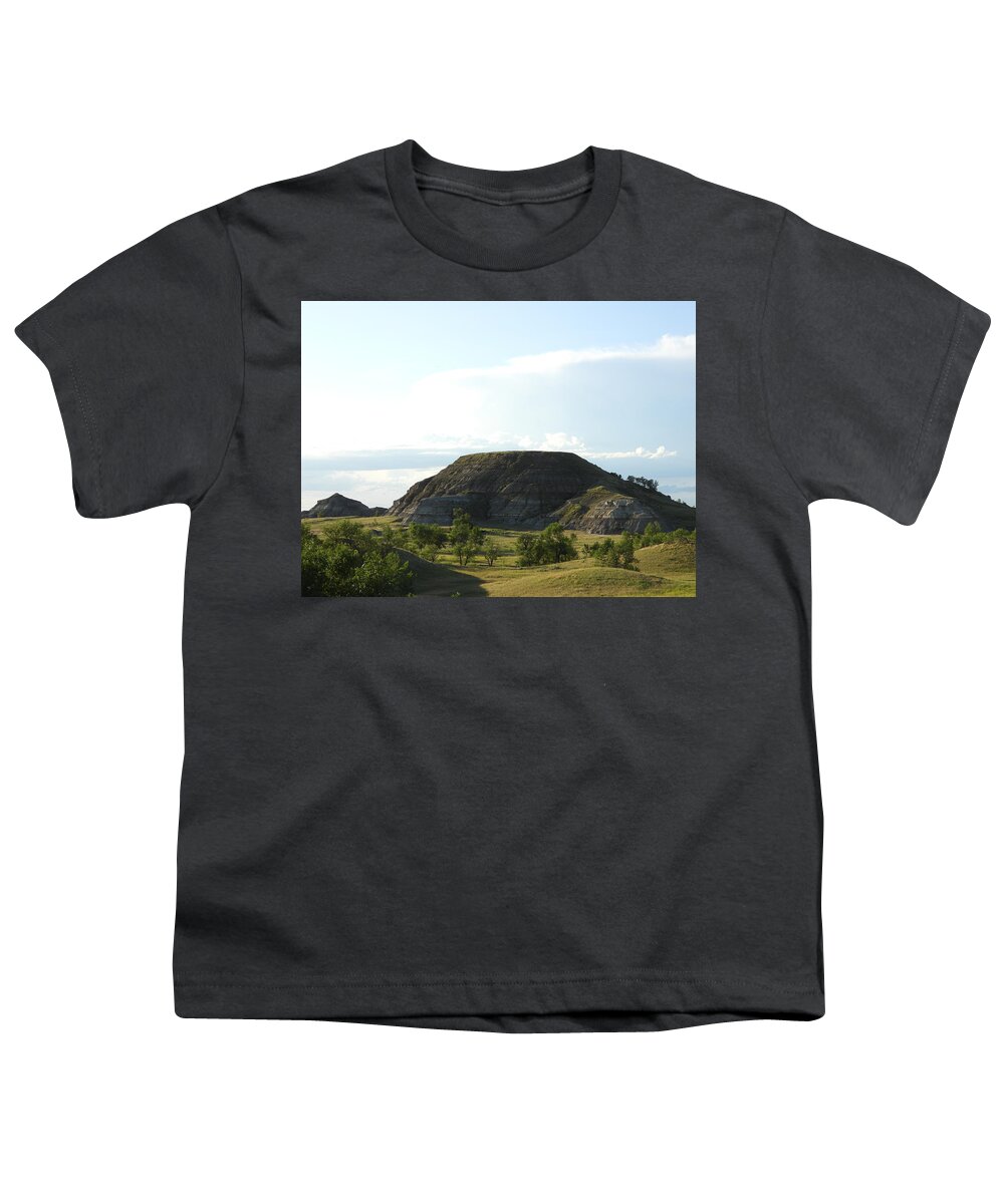 Clay Butte Youth T-Shirt featuring the photograph Flat Top Butte by Amanda R Wright