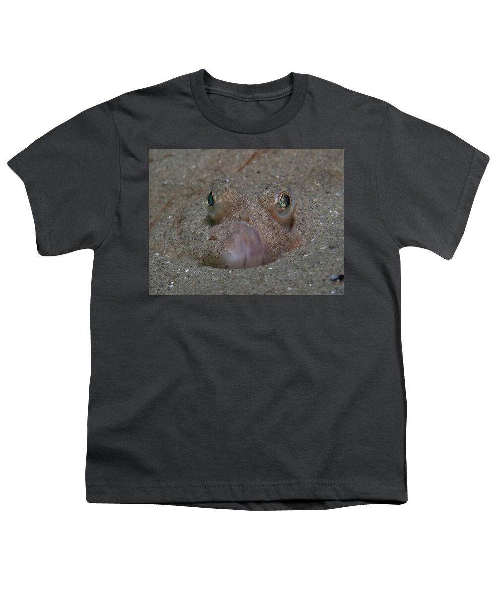 Flounder Youth T-Shirt featuring the photograph Flounder in the sand by Brian Weber