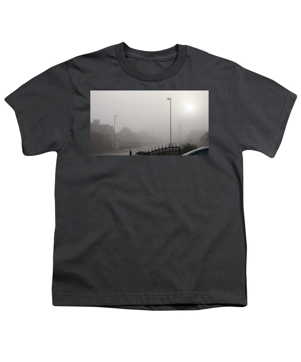 Fog Youth T-Shirt featuring the photograph Foggy Afternoon. by Elena Perelman