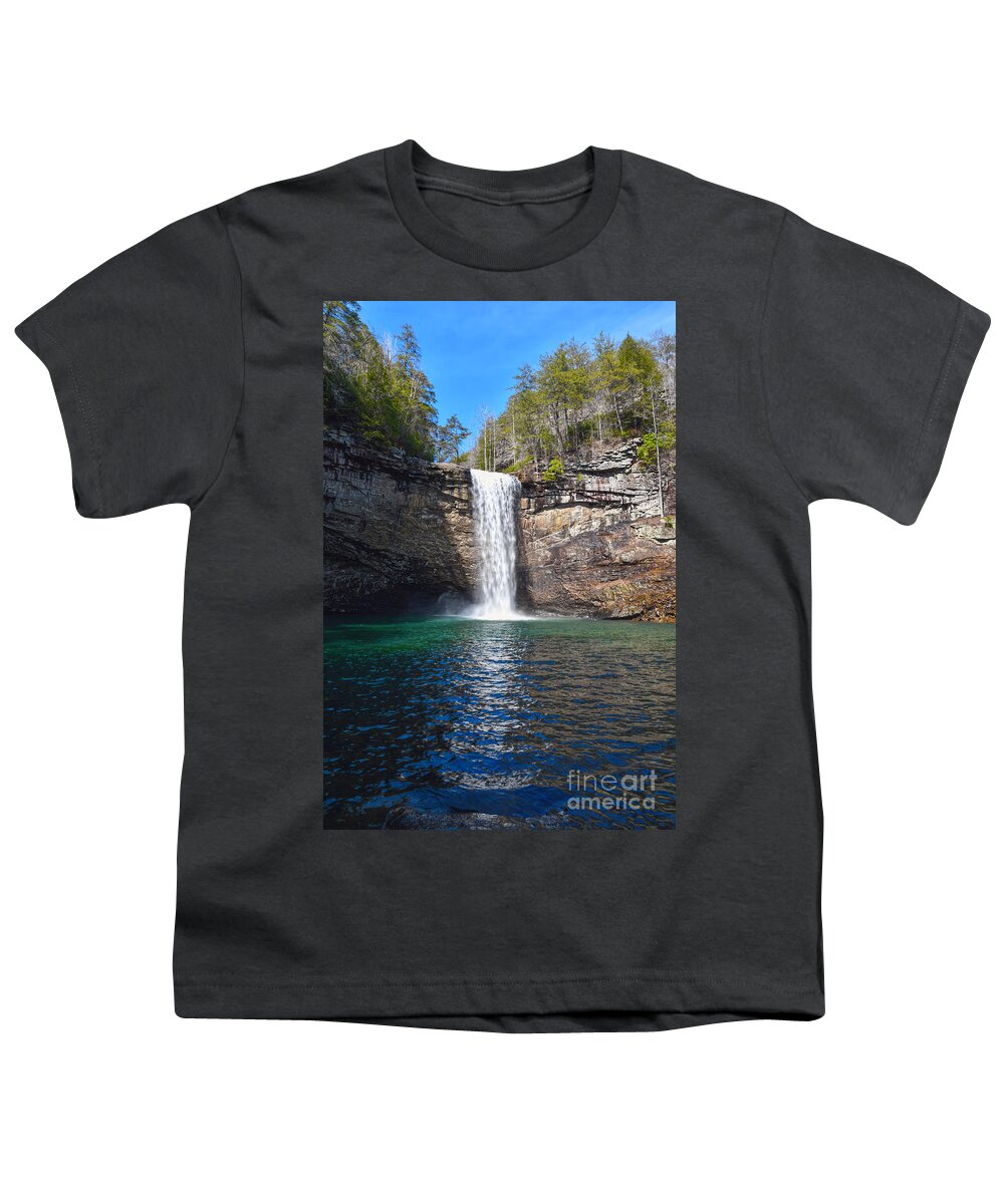 Foster Falls Youth T-Shirt featuring the photograph Foster Falls 1 by Phil Perkins