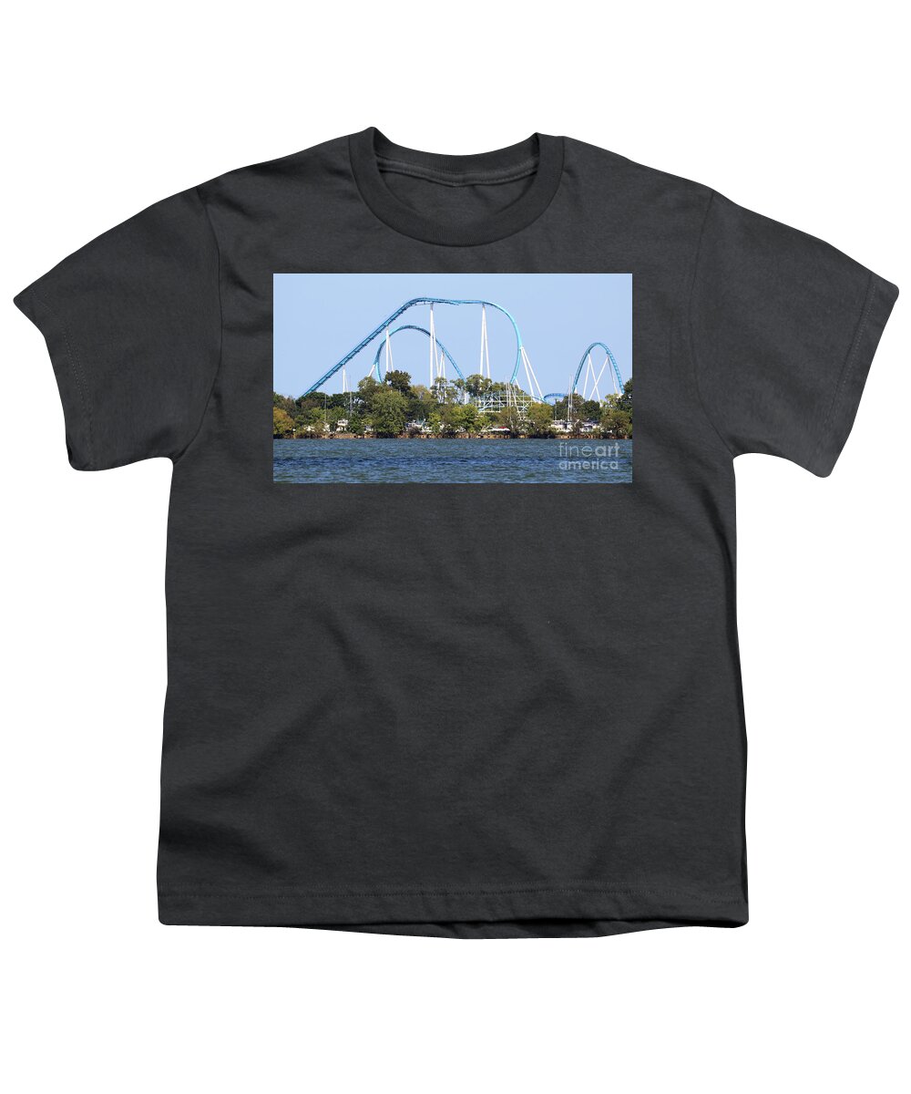 Cedar Point Youth T-Shirt featuring the photograph Gatekeeper Cedar Point 0472 by Jack Schultz