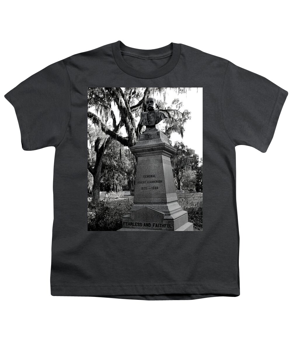 Grave Youth T-Shirt featuring the photograph General Robert Anderson by Lee Darnell