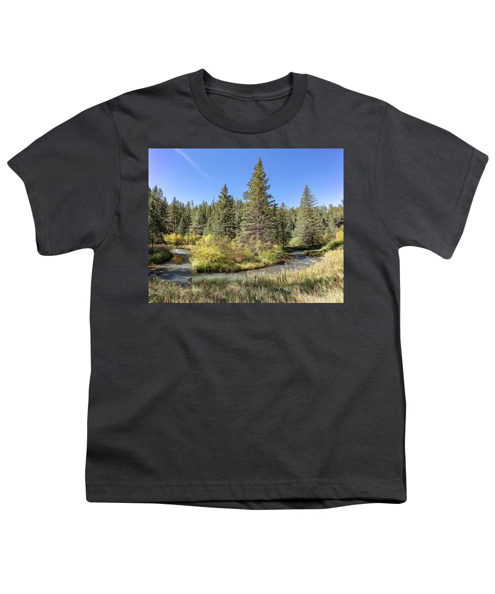 Bike Trail South Dakota Youth T-Shirt featuring the photograph George S. Mickelson trail section 4 by Chris Spencer