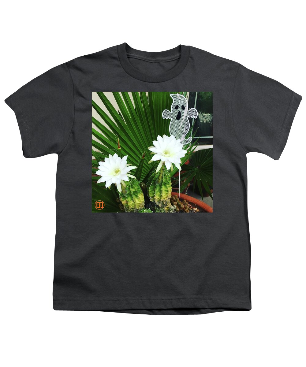 Cactus Youth T-Shirt featuring the photograph Ghost Cactus by Grey Coopre