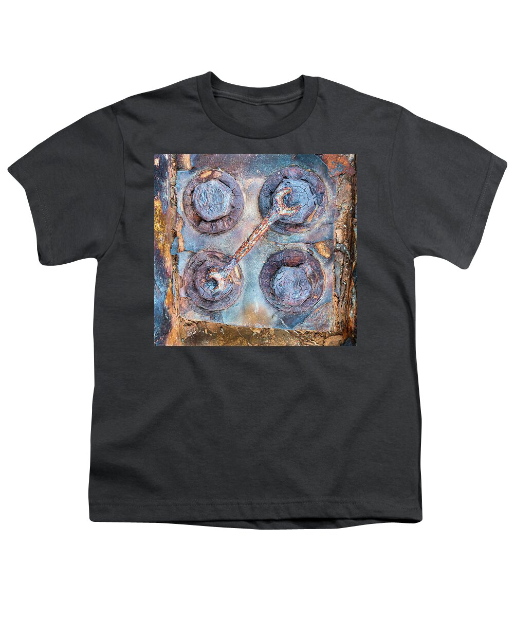 Rust Youth T-Shirt featuring the photograph Gonna Need A Better Bigger Wrench by Gary Slawsky