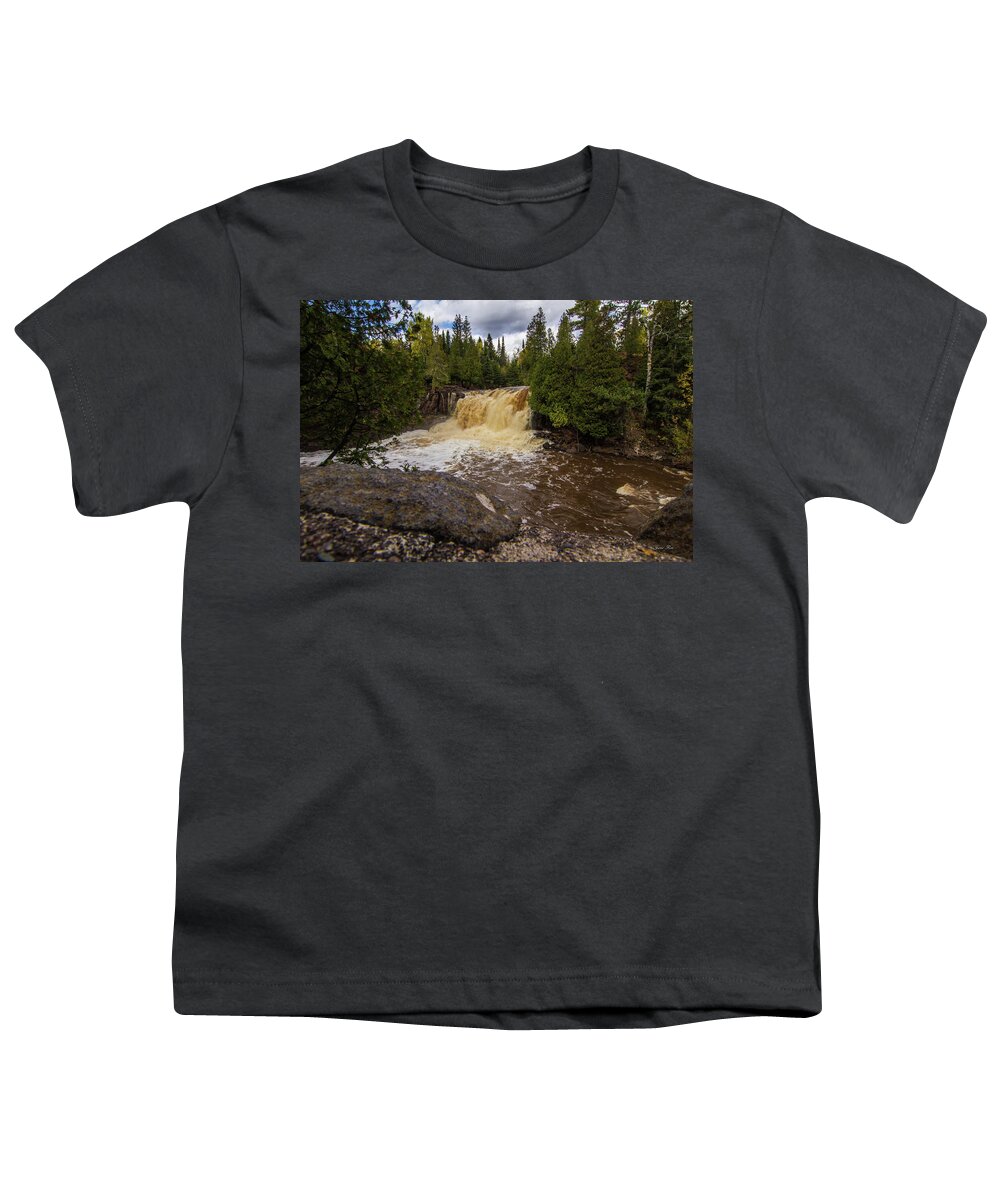 Gooseberry Falls Youth T-Shirt featuring the photograph Gooseberry Falls 6 by Jana Rosenkranz
