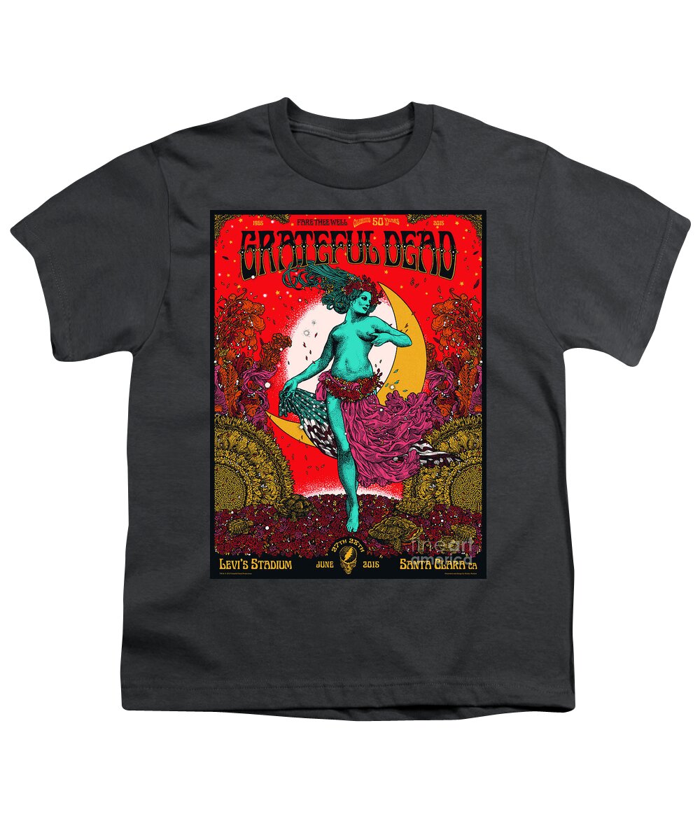 Grateful Dead Youth T-Shirt featuring the photograph Grateful Dead Rock Poster by Action