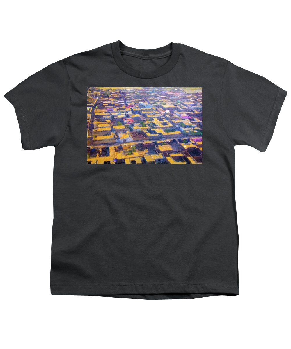 Herat Youth T-Shirt featuring the photograph Herat Rooftops Abstract by SR Green