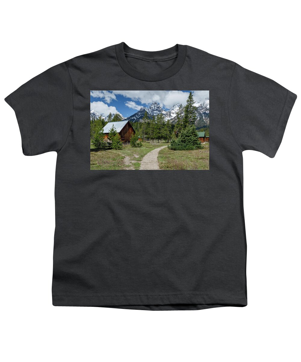 Mountains Youth T-Shirt featuring the photograph Homestead by Ronnie And Frances Howard