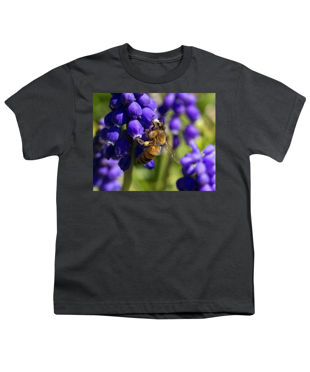 Bee Youth T-Shirt featuring the photograph Honey Bee by David Beechum